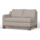 Sama LAF Loveseat 56’’ Bench Style Solid Wood Light Beige by Casagear Home