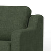 Sama Sofa 2 Accent Pillows 91’’ Bench Style Olive Green by Casagear Home