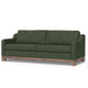 Sama Sofa 2 Accent Pillows 91’’ Solid Wood Olive Green by Casagear Home