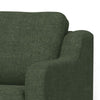 Sama Sofa 2 Accent Pillows 91’’ Solid Wood Olive Green by Casagear Home