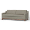 Sama Sofa 2 Accent Pillows 91’’ Bench Style Almond Gray by Casagear Home