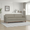 Sama Sofa, 2 Accent Pillows, 91", Solid Wood, Gray Polyester by Casagear Home