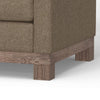 Sama Sofa 2 Accent Pillows 91’’ Bench Style Light Brown by Casagear Home