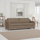 Sama Sofa, 2 Accent Pillows, 91", Solid Wood, Light Brown by Casagear Home