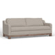 Sama Sofa, 2 Accent Pillows, 91" Bench Style, Light Beige by Casagear Home