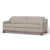 Sama Sofa 2 Accent Pillows 91’’ Bench Style Light Beige by Casagear Home