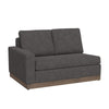 Jeni LAF Modular Loveseat 2 Pillows 58’’ Wood Gray Bench by Casagear Home
