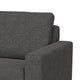 Jeni LAF Modular Loveseat 2 Pillows 58’’ Wood Gray Bench by Casagear Home