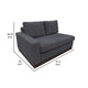 Jeni LAF Modular Loveseat 2 Pillows 58’’ Wood Gray Bench by Casagear Home