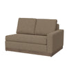Jeni LAF Modular Loveseat 2 Pillows 58’’ Wood Light Brown by Casagear Home