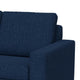 Jeni LAF Modular Loveseat 2 Pillow 58’’ Wood Blue Bench by Casagear Home