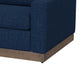 Jeni LAF Modular Loveseat 2 Pillow 58’’ Wood Blue Bench by Casagear Home