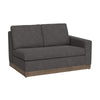 Jeni RAF Modular Loveseat 2 Pillow 58’’ Wood Gray Bench by Casagear Home