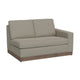 Jeni RAF Modular Loveseat, 2 Pillow, 58" Wood, Gray Bench by Casagear Home
