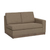 Jeni RAF Modular Loveseat, 2 Pillows, 58", Wood, Light Brown by Casagear Home