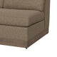 Jeni RAF Modular Loveseat 2 Pillows 58’’ Wood Light Brown by Casagear Home