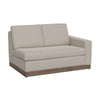 Jeni RAF Modular Loveseat, 2 Pillow, 58", Wood, Light Beige by Casagear Home