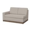 Jeni RAF Modular Loveseat 2 Pillow 58’’ Wood Light Beige by Casagear Home