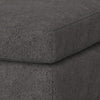 Jeni Ottoman 39’’ Corner Blocks Solid Wood Gray Polyester by Casagear Home