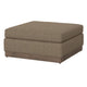 Jeni Ottoman 39’’ Corner Blocks Solid Wood Brown Polyester by Casagear Home