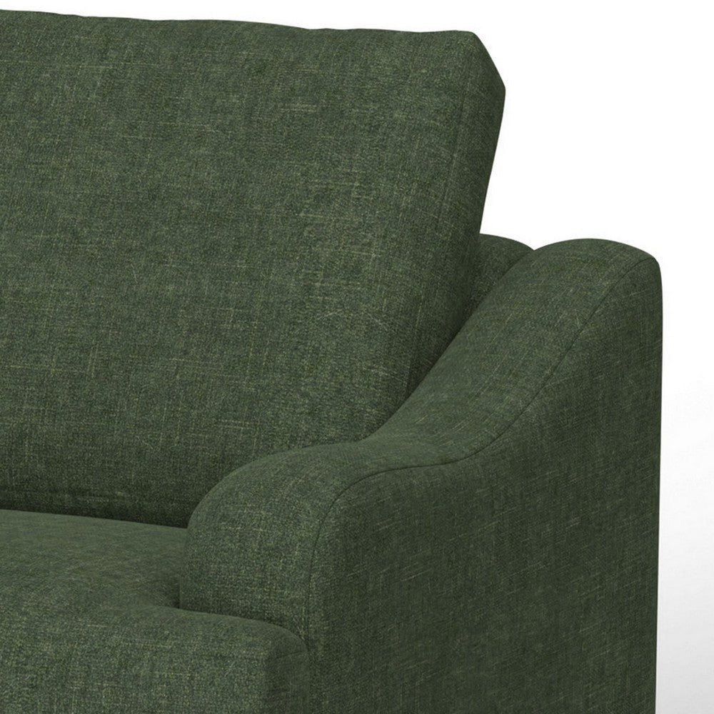 Alfi Accent Chair Classic Style 41’’ Solid Wood Olive Green by Casagear Home