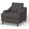Alfi Accent Chair 41’’ Solid Pine Wood Light Gray Polyester by Casagear Home