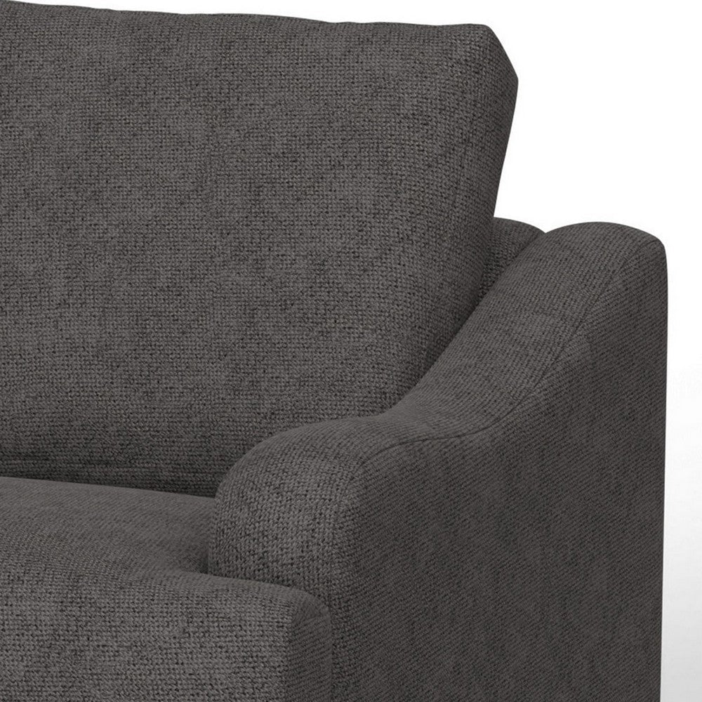 Alfi Accent Chair 41’’ Solid Pine Wood Light Gray Polyester by Casagear Home