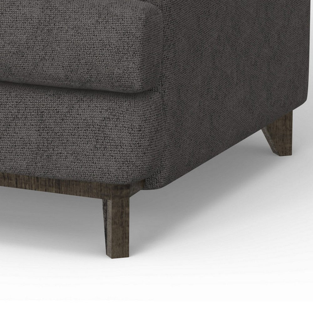 Alfi Accent Chair 41’’ Solid Pine Wood Light Gray Polyester by Casagear Home