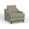 Alfi Accent Chair 41’’ Solid Wood Almond Gray Polyester by Casagear Home