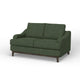 Alfi Loveseat Classic Style 60’’ Solid Wood Olive Green by Casagear Home BM323339