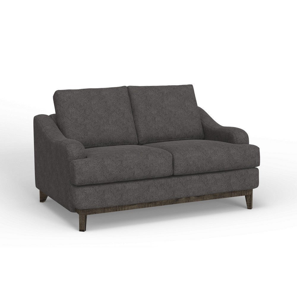 Alfi Loveseat Classic Style Details 60’’ Solid Wood Gray by Casagear Home BM323340