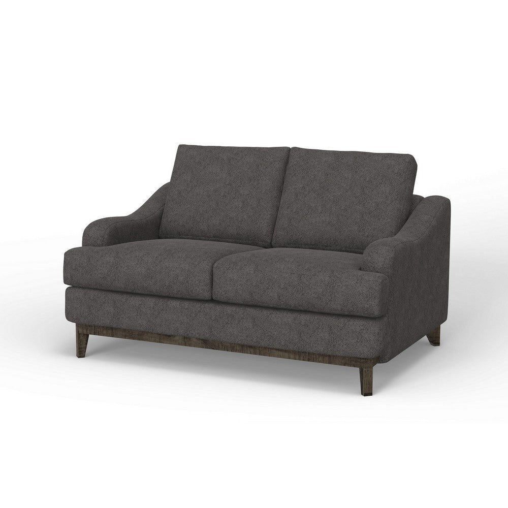 Alfi Loveseat Classic Style Details 60’’ Solid Wood Gray by Casagear Home BM323340