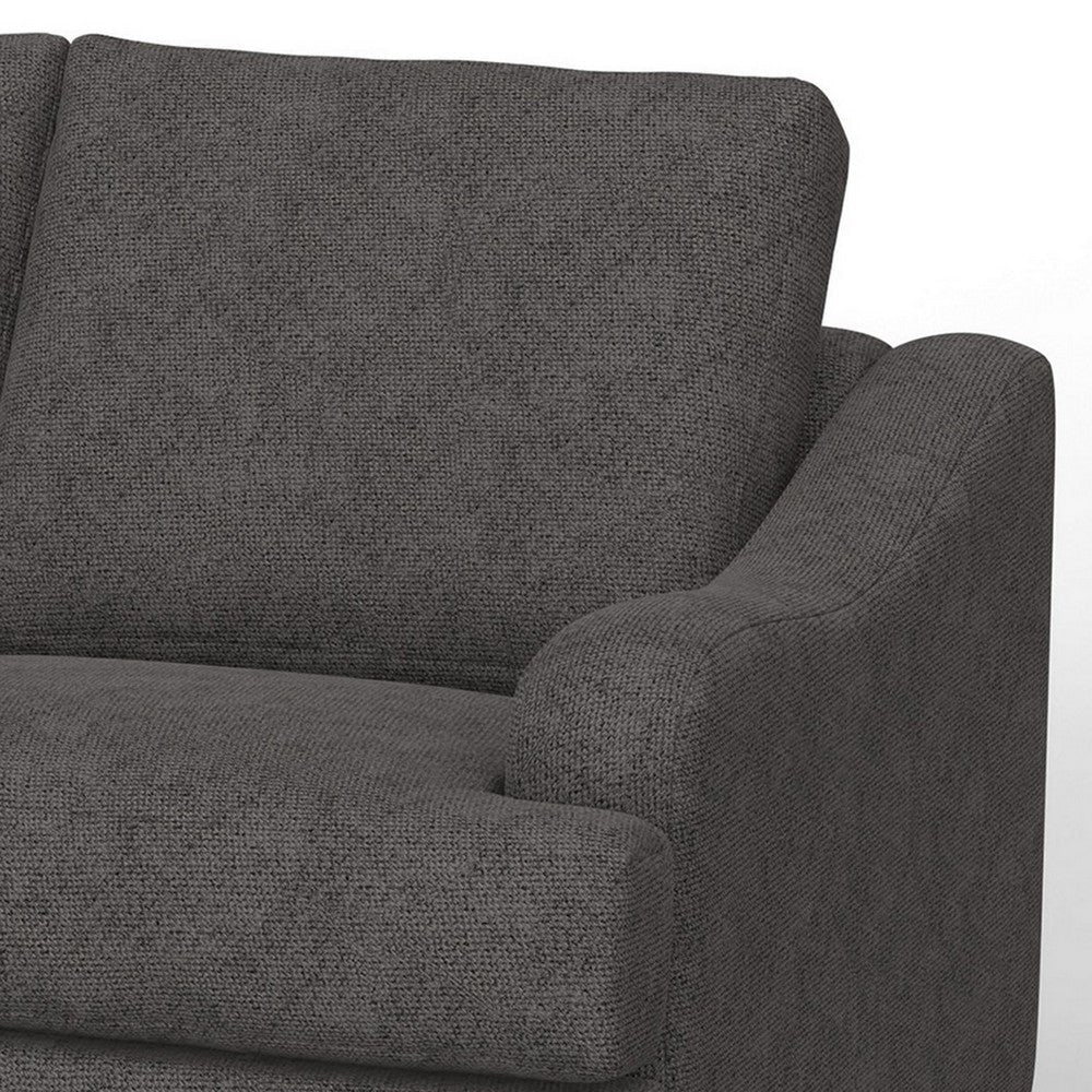 Alfi Loveseat Classic Style Details 60’’ Solid Wood Gray by Casagear Home BM323340