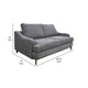 Alfi Loveseat Classic Style Details 60’’ Solid Wood Gray by Casagear Home BM323340