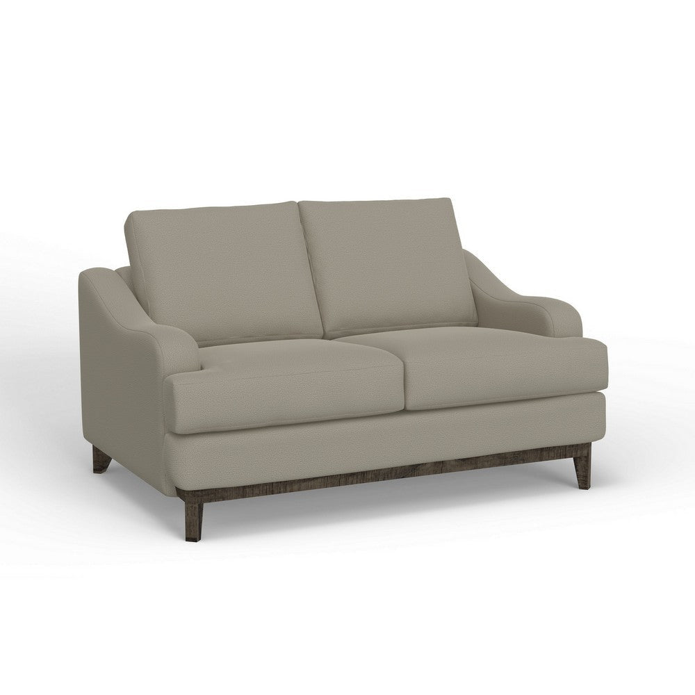 Alfi Loveseat Classic Style 60’’ Solid Wood Gray Polyester by Casagear Home BM323341
