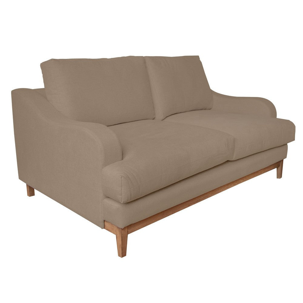 Alfi Loveseat Classic Style Details Solid Wood Brown by Casagear Home BM323342