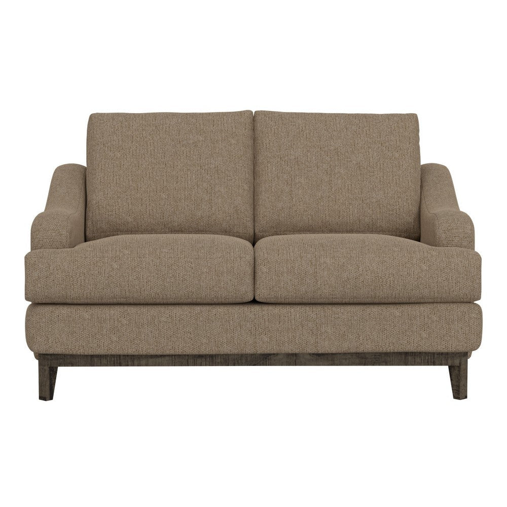 Alfi Loveseat Classic Style Details Solid Wood Brown by Casagear Home BM323342