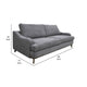 Alfi Sofa 2 Accent Pillows Classic Style Details Dark Gray by Casagear Home BM323345
