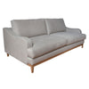 Alfi Sofa, 2 Accent Pillows, Classic Details, Light Gray by Casagear Home
