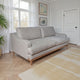 Alfi Sofa, 2 Accent Pillows, Classic Details, Light Gray by Casagear Home