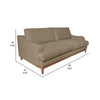 Alfi Sofa 2 Accent Pillows Classic Style Details Brown by Casagear Home