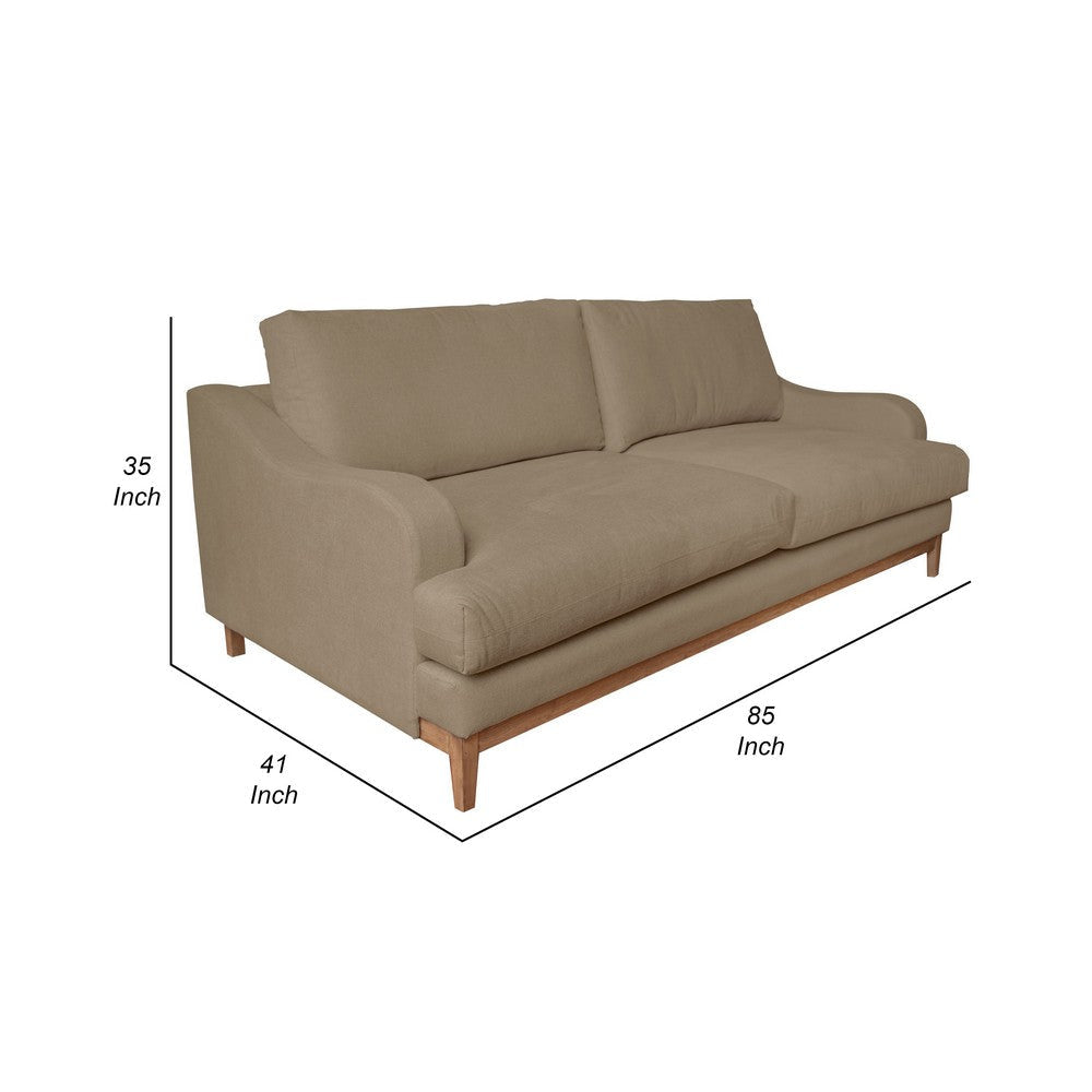 Alfi Sofa 2 Accent Pillows Classic Style Details Brown by Casagear Home