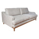 Alfi Sofa, 2 Pillows, Classic Details, Solid Wood, Beige by Casagear Home