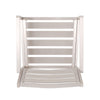 Niko Outdoor Dining Chair Set of 2, Metal, Silver Finish