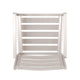Niko Outdoor Dining Chair Set of 2, Metal, Silver Finish