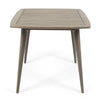 Lexy Outdoor Dining Chair, Square 36" Top, Gray Acacia Wood