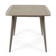 Lexy Outdoor Dining Chair, Square 36" Top, Gray Acacia Wood