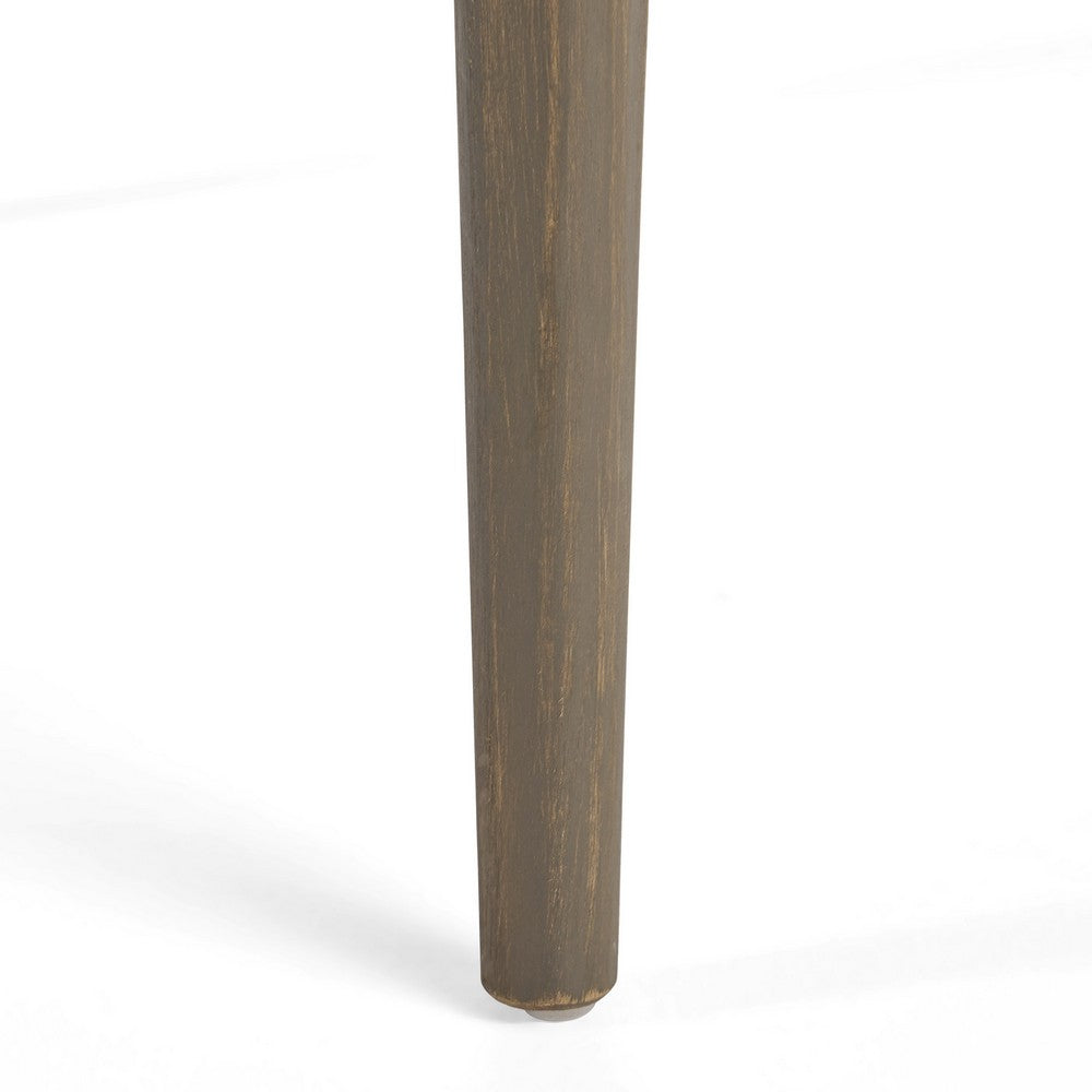 Lexy Outdoor Dining Chair, Square 36" Top, Gray Acacia Wood