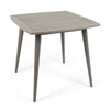 Lexy Outdoor Dining Chair, Square 36" Top, Gray Acacia Wood