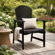 Pima Outdoor Dining Chair Set of 2, Adirondack Dark Gray